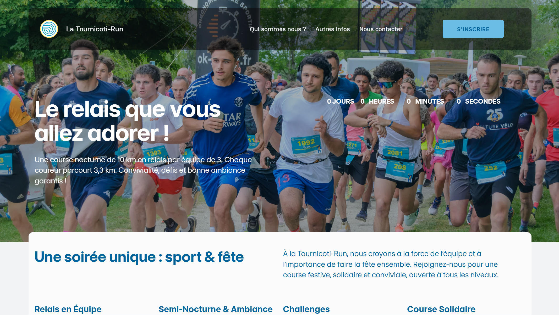 Aperçu du site latournicoti-run.fr